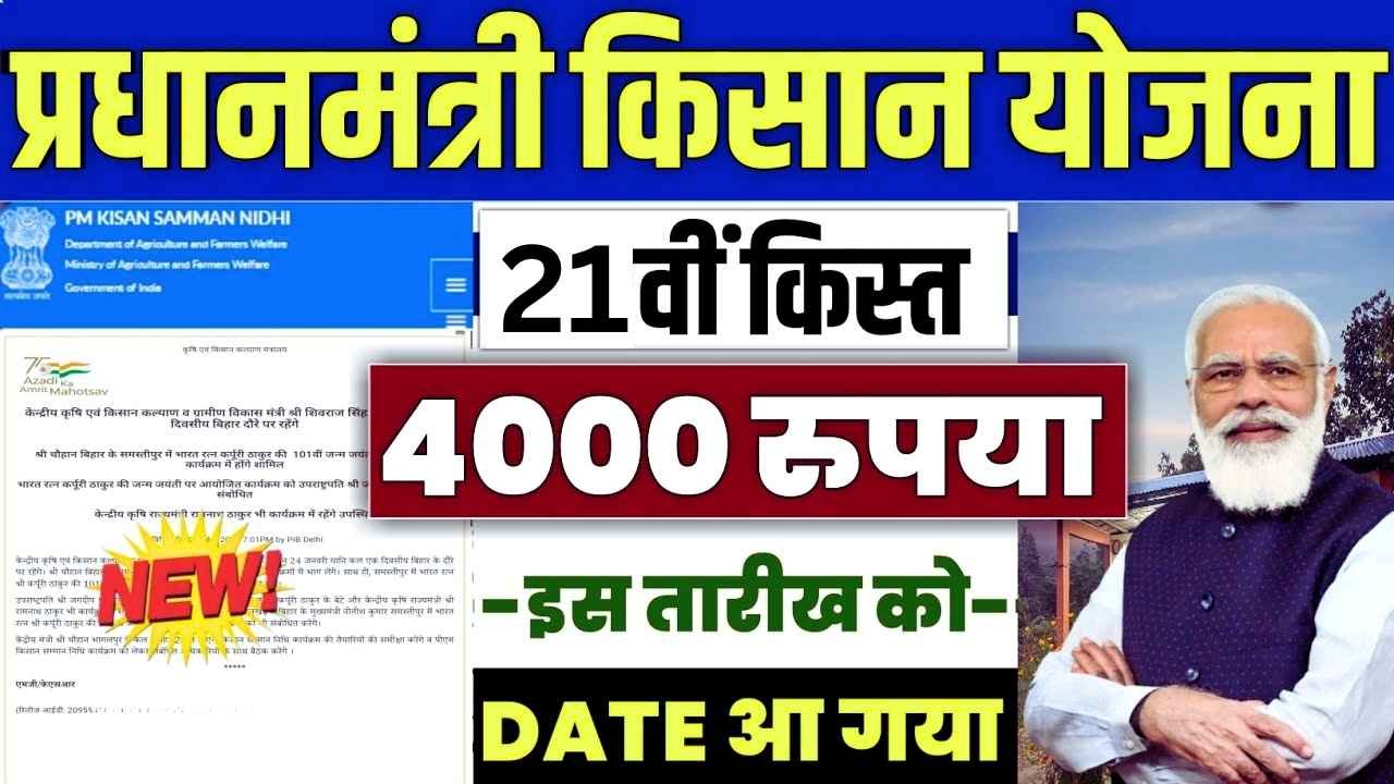 PM Kisan 21st Installment Set to Bring ₹2000